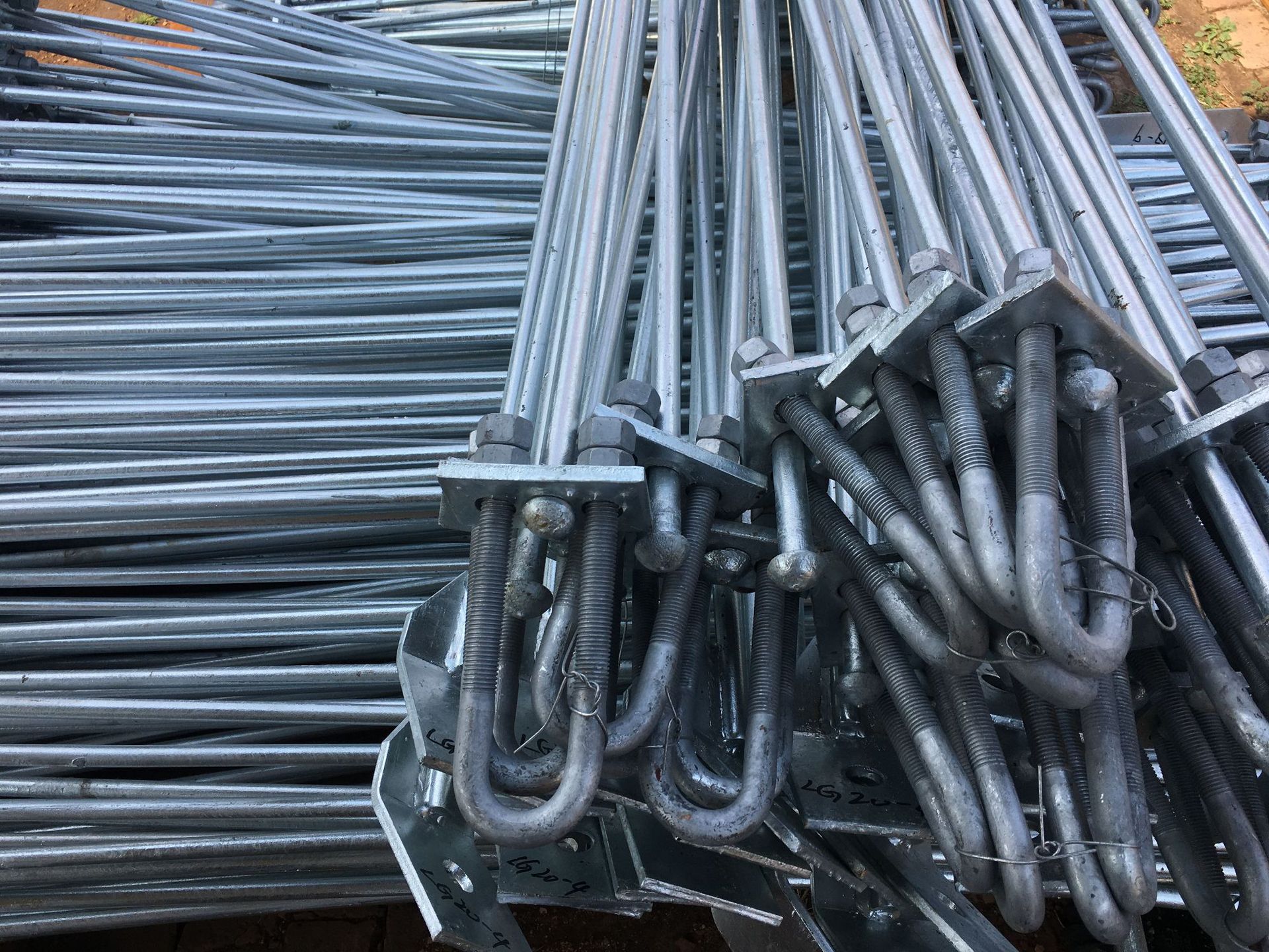 高压电力铁附件电力金具35kv双杆门型横担hzm hjm拉线棒节板