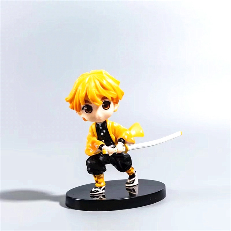 动漫现货批发3款鬼灭之刃q版鬼灭大眼系列灶门炭治郎公仔摆件手办