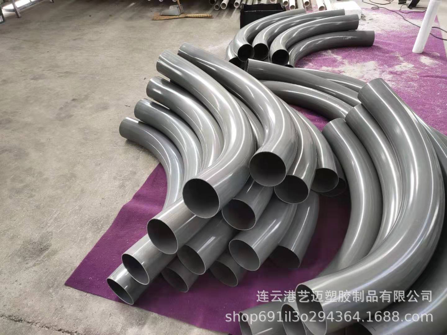 厂家直销160pvc机制月弯 电工穿线管件国标大弧度弯头型号齐全