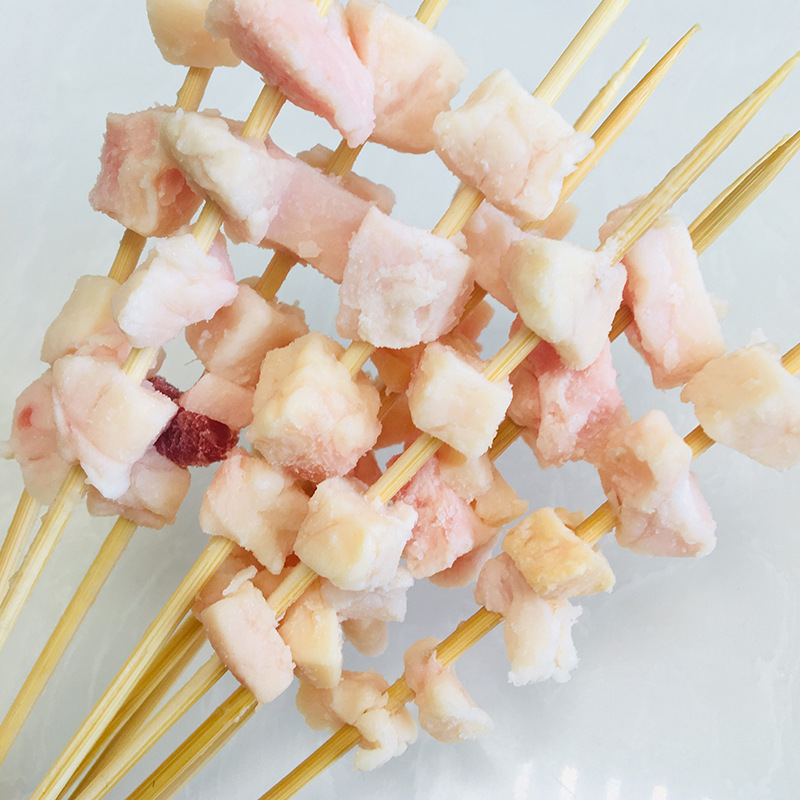 松井家湘西牛油小串100串/袋 牛胸油串烧烤半成品夜市烧烤串批发