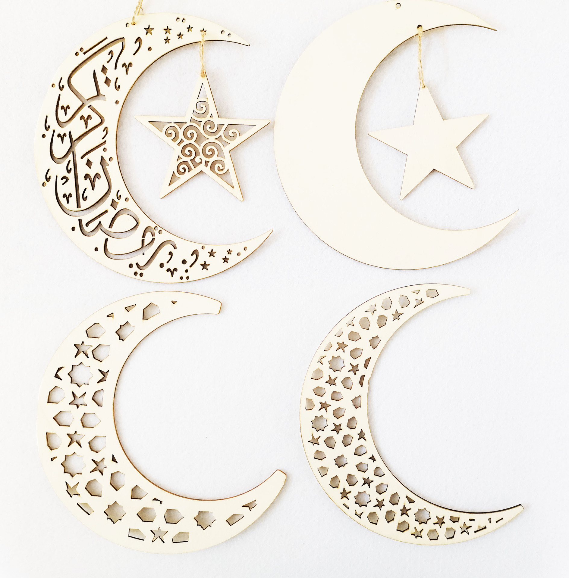 伊斯兰教穆斯林开斋节快乐挂件家居装饰品月亮星星挂饰工艺品吊饰