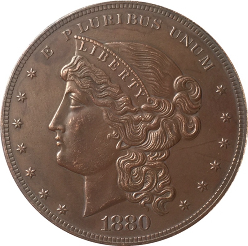 1880美国纪念币硬币铜制造仿古银元国外纪念币钱币厂家批发工艺品