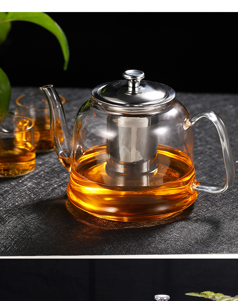 玻璃茶壶套装家用耐高温加厚大容量茶具烧水过滤泡茶水壶冲煮茶器