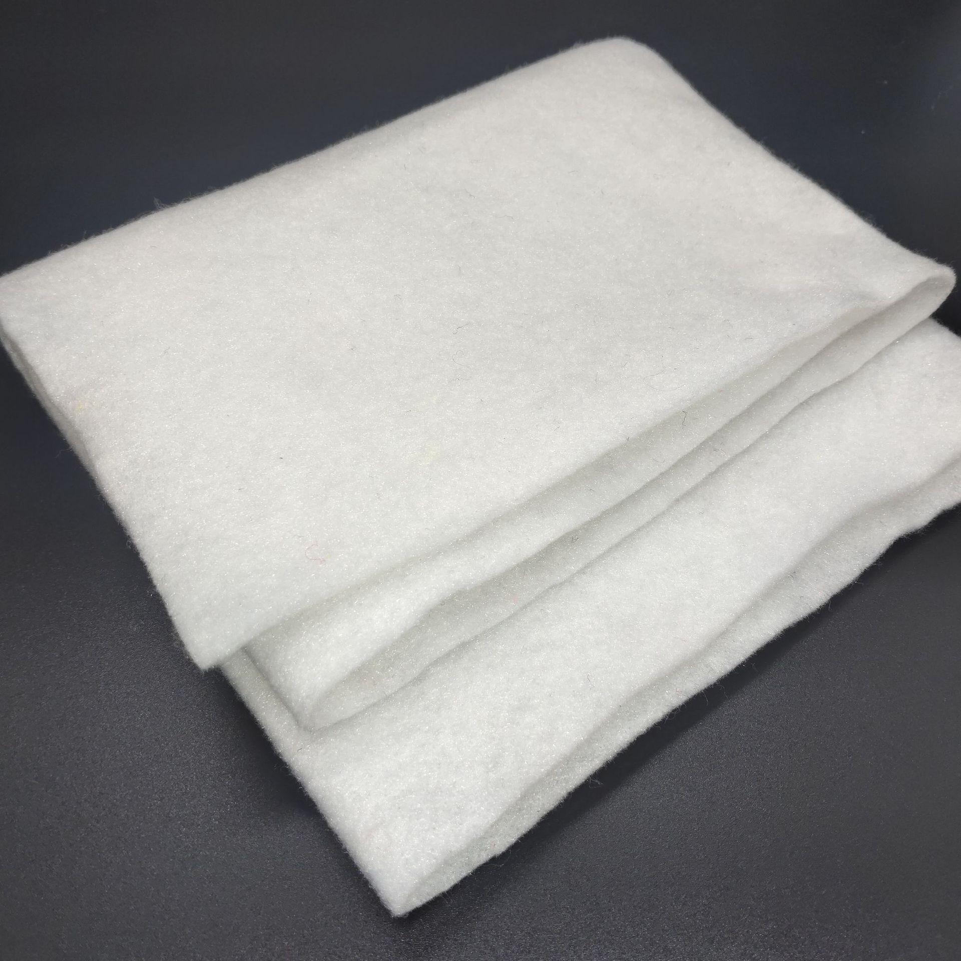 厂家直供针刺棉 涤纶隔热保温白色针刺家纺毛毡针刺棉