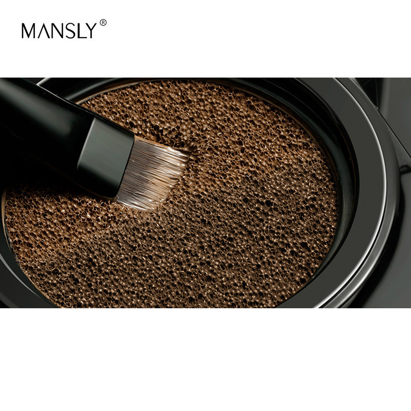 曼诗丽气垫染眉膏眉粉自然立体眉笔女不易脱色初学者带刷子修眉粉