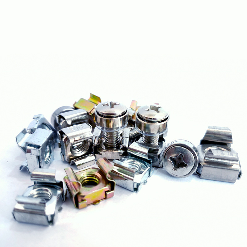 机柜螺丝卡式螺母皇冠螺钉十字图腾交换机网路服务器螺丝m5m6包邮