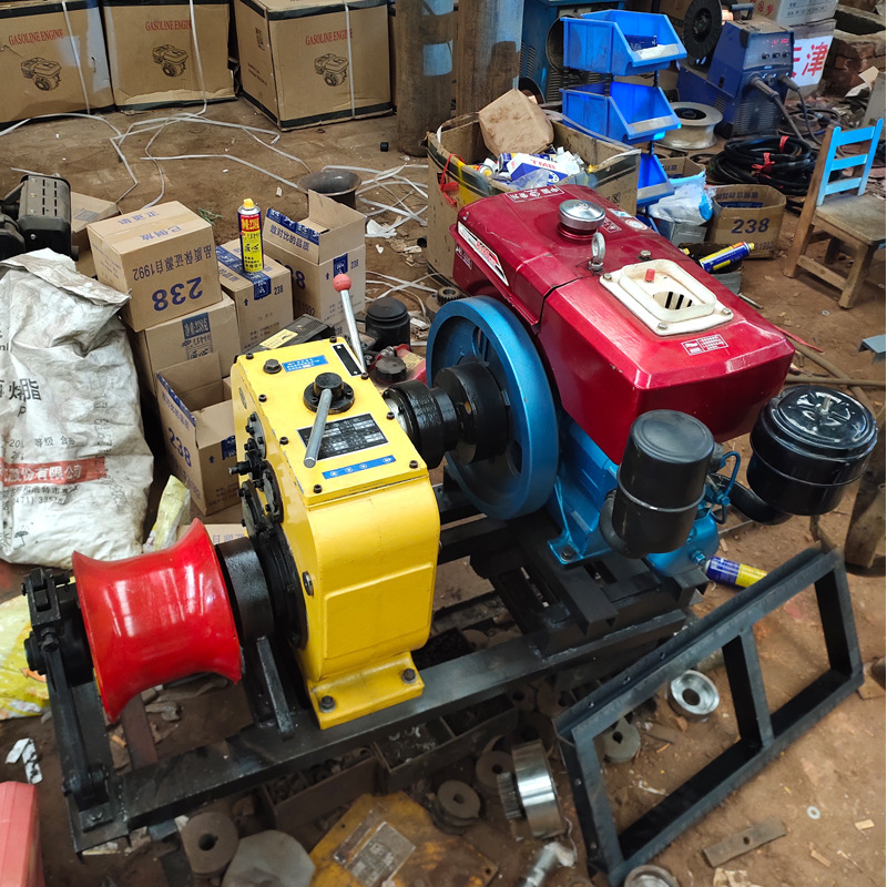 出售手提式绞磨机大吨位绞磨机10吨汽油绞磨机12吨柴油绞磨机厂家