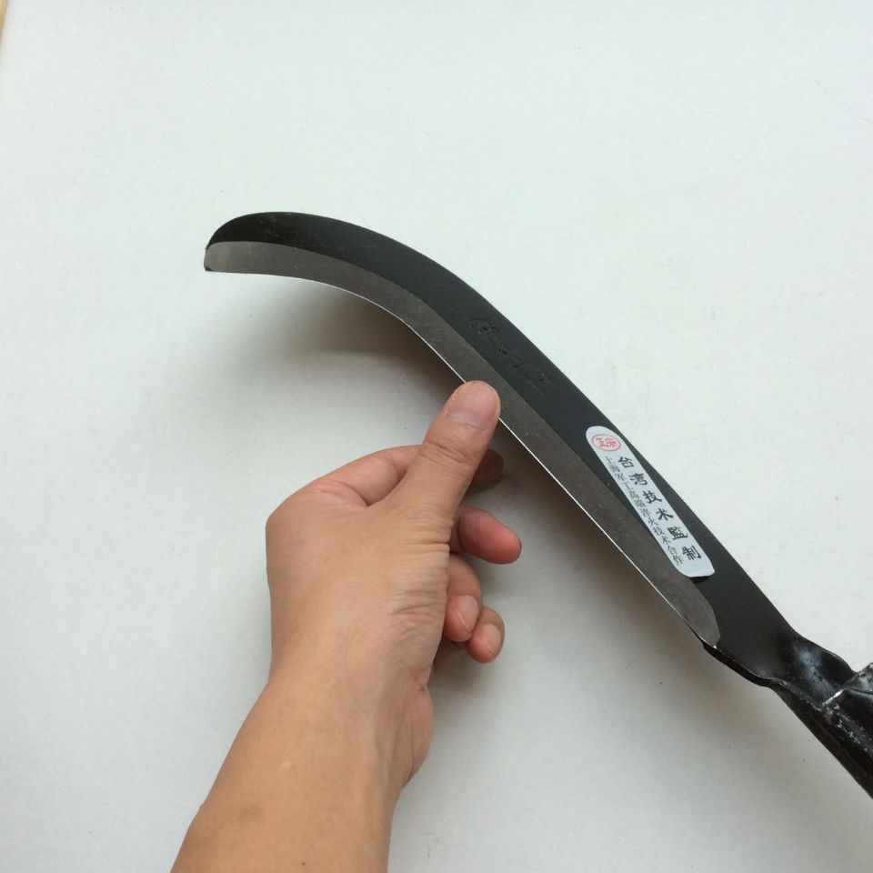 长铁柄钩柴刀 长铁柄镰刀 农用柴刀户外砍柴刀草刀修枝刀割草镰刀