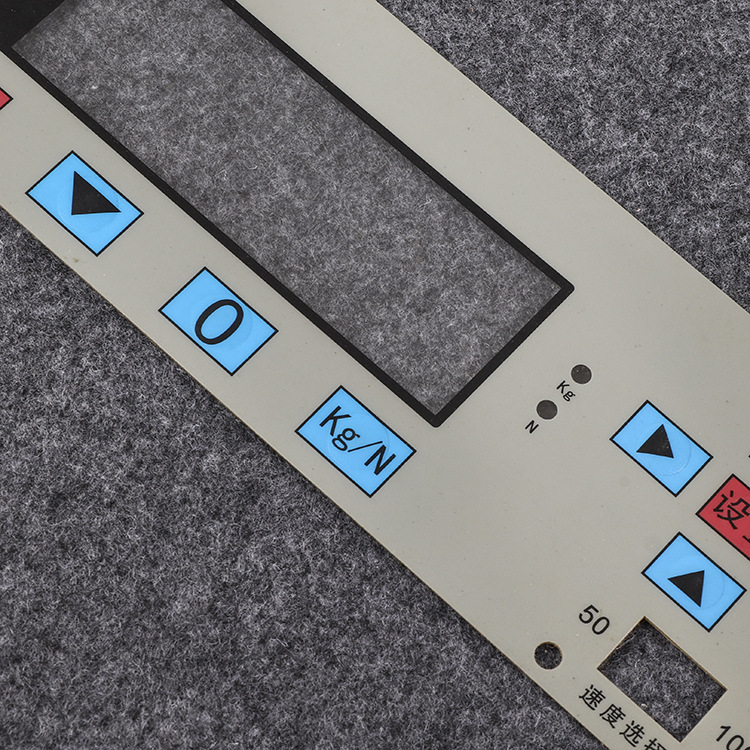 厂家批发pvc按键贴膜 薄膜面贴 不干胶加工 定制薄膜开关面板