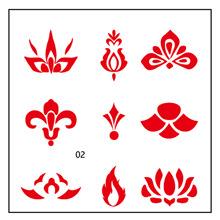 花钿古风古装额头印花纹身贴防水女持久儿童小图案贴纸嘿你的手机壳