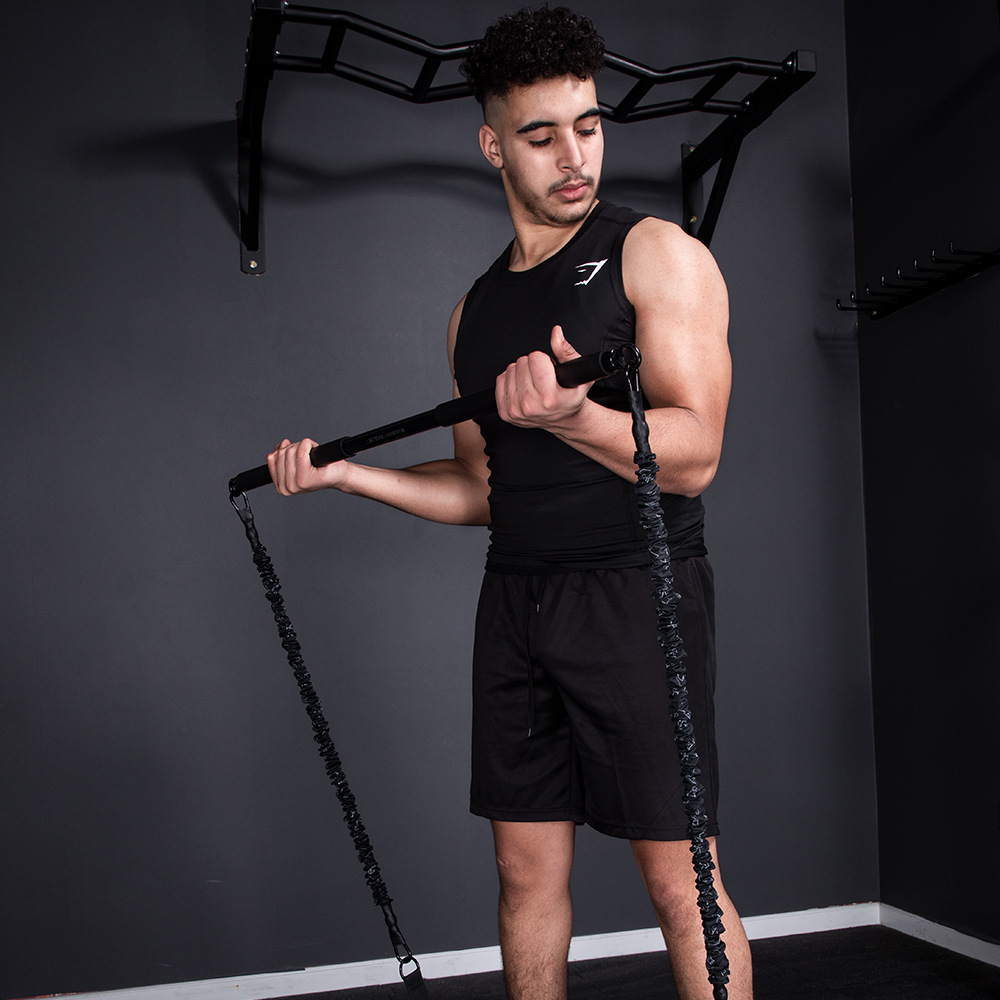 卧推拉力绳拉力器弹力绳阻力扩胸器男多功能弹力带女推胸肌训练