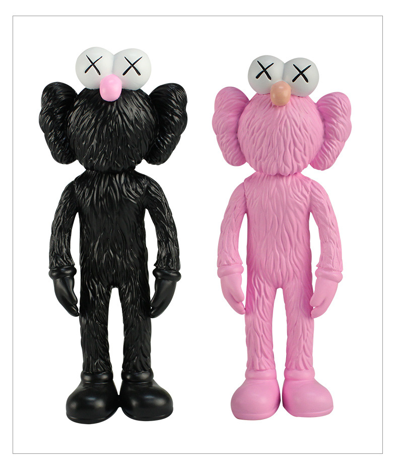 kaws公仔bearbrick1000%创意手办客厅摆件酒吧装饰暴力熊芝麻街