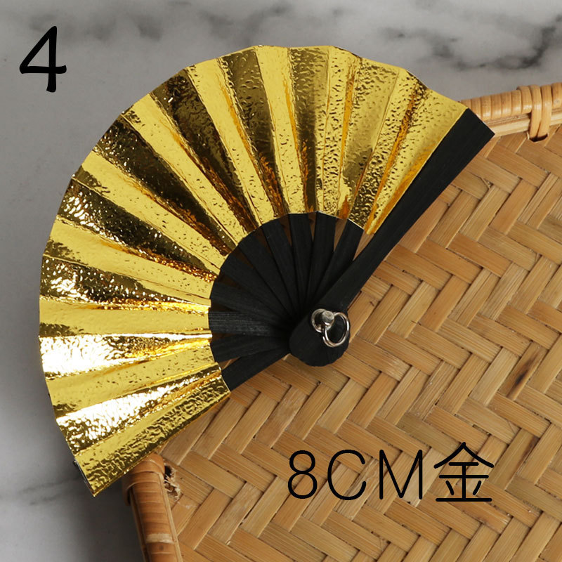 Handmade Children's Folding Fan Diy Mini 6cm Creation Small Fan Han Chinese Clothing Accessories Doll Fan Multi-Color Factory Wholesale