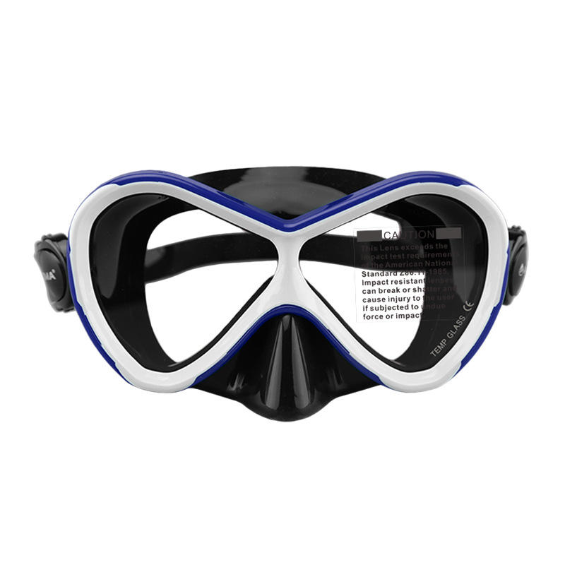 批发儿童浮潜面镜液态硅胶钢化玻璃潜水镜密封防水游泳泳镜aloma