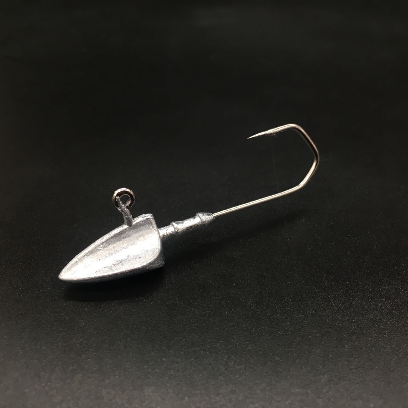 铅头钩不倒翁加强尖头三角铅头钩 卷尾t尾软饵钩远投防挂底铅头钩