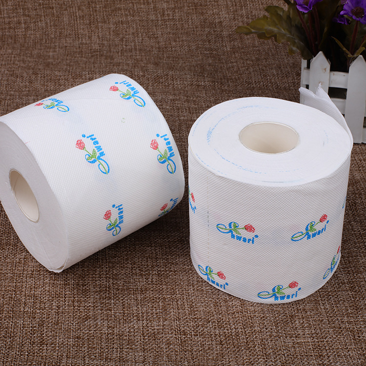 厂家直销彩色印刷卷筒纸 创意印花出口外贸卫生纸包邮一件代发