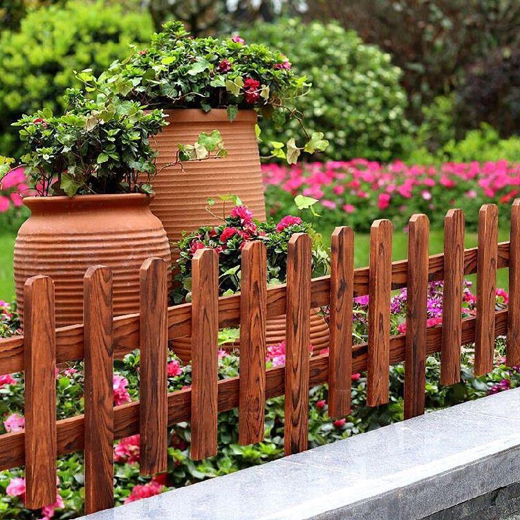 花坛草地菜园子花池外用栏杆种植栏栅矮栅栏护栏篱笆木头栅栏木门