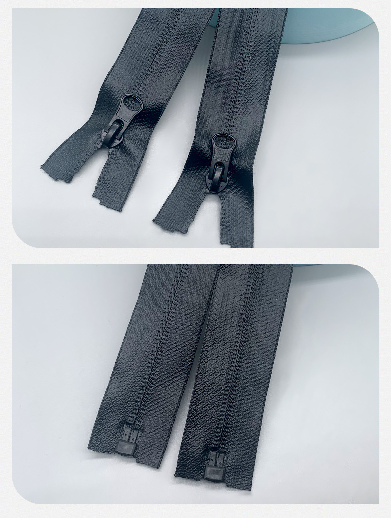 5号尼龙防水拉链pvc tpu开尾现货 冲锋衣雨衣户外防水码装拉链