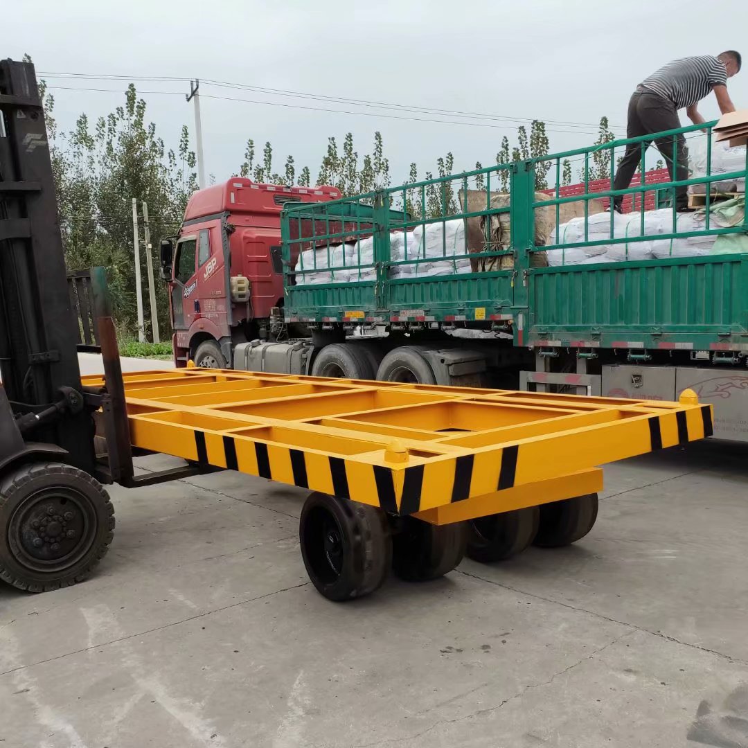 30吨集装箱框架拖车 6100*2450*850 4万骨架重型物流工矿平板车