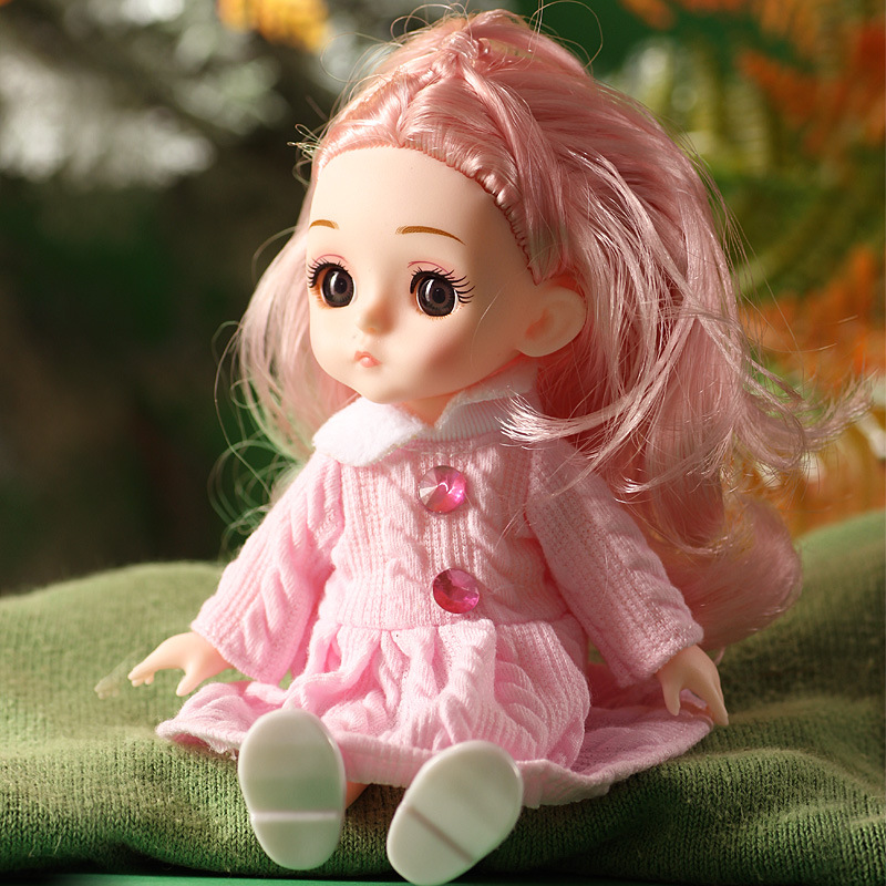 新款礼盒16cm公主换装洋娃娃 女孩玩具bjd娃娃 仿真13关节sd娃娃