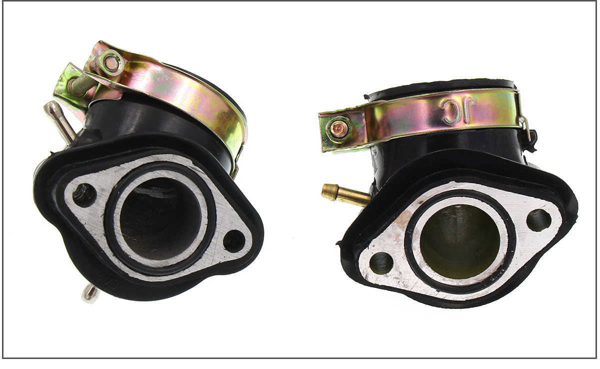 踏板摩托车进气管gy6-125/150豪迈光阳化油器接口 欧二接头厂直销