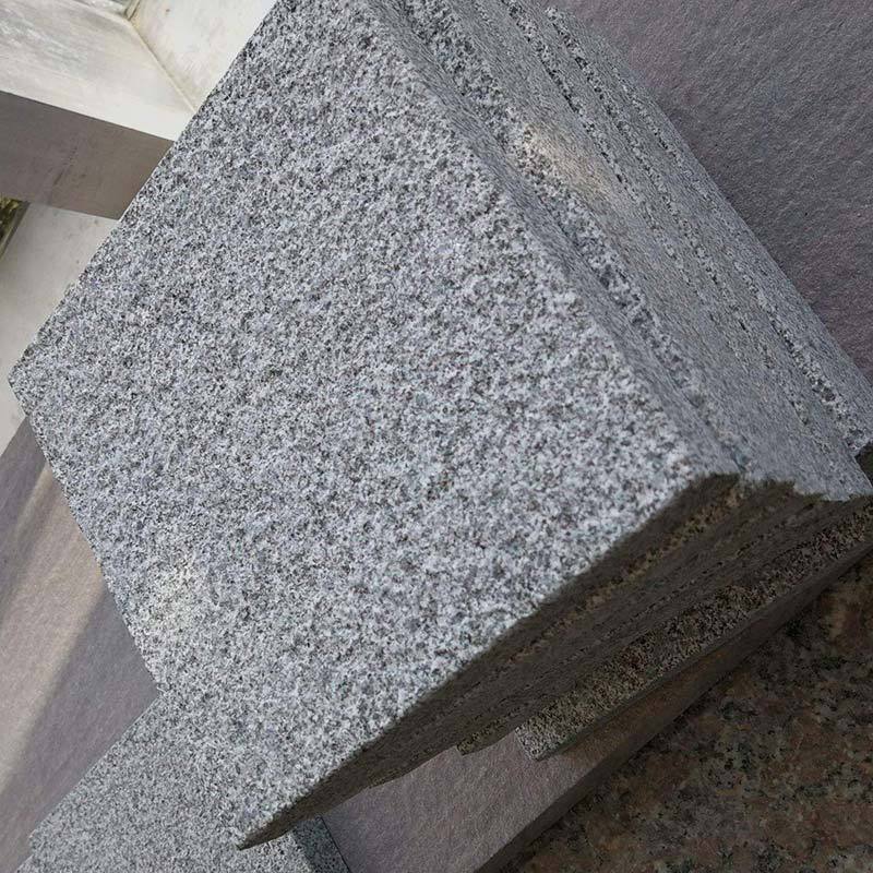 花岗岩芝麻灰火烧板 荔枝面工程板火烧面广场道路地铺砖 山东厂矿