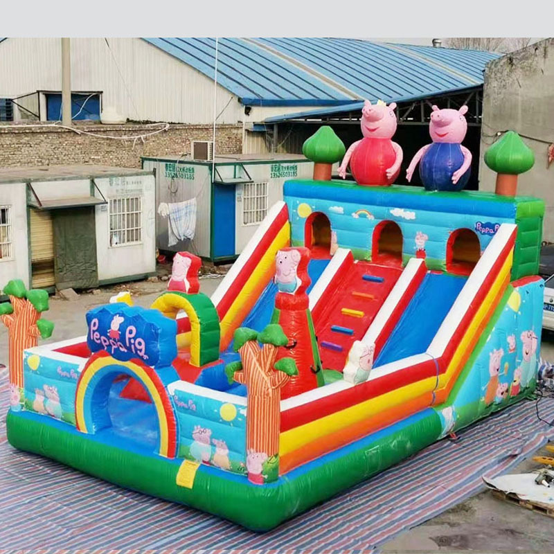 室内外充气高滑梯广场儿童气垫城堡批发量制定蹦蹦床乐园娱乐城堡