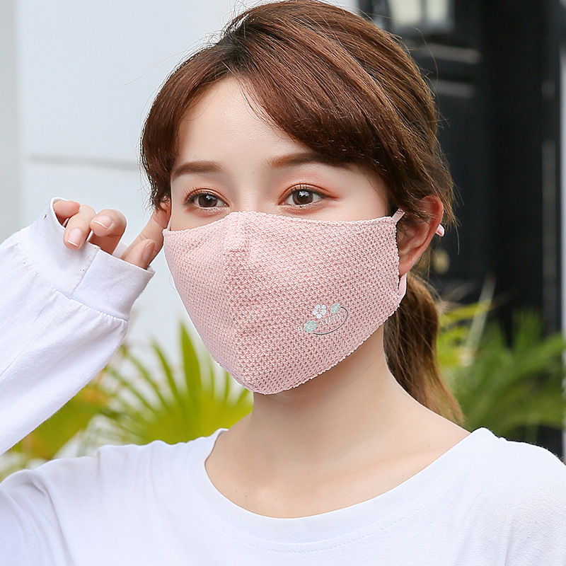 口罩女冬季新款韩版时尚加厚保暖绒布纯棉立体防尘口罩学生可水洗