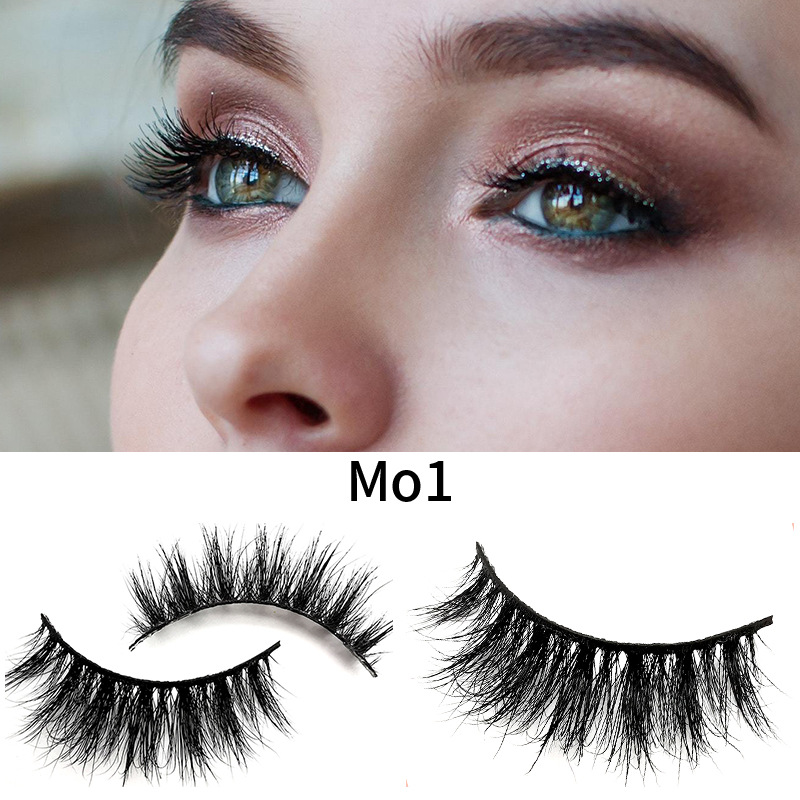 亚马逊短款水貂毛假睫毛自然仿真手工3d欧美水貂毛假睫毛定制