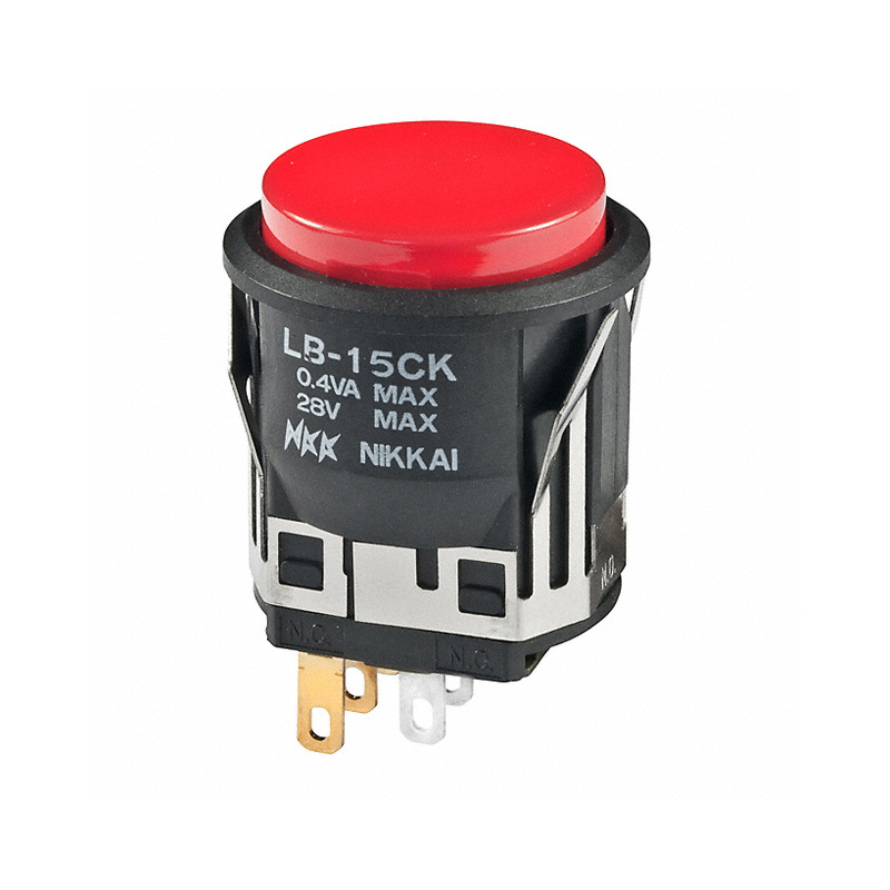 塑胶平头按钮复位开关点动按钮开关ub26skg035c-cb