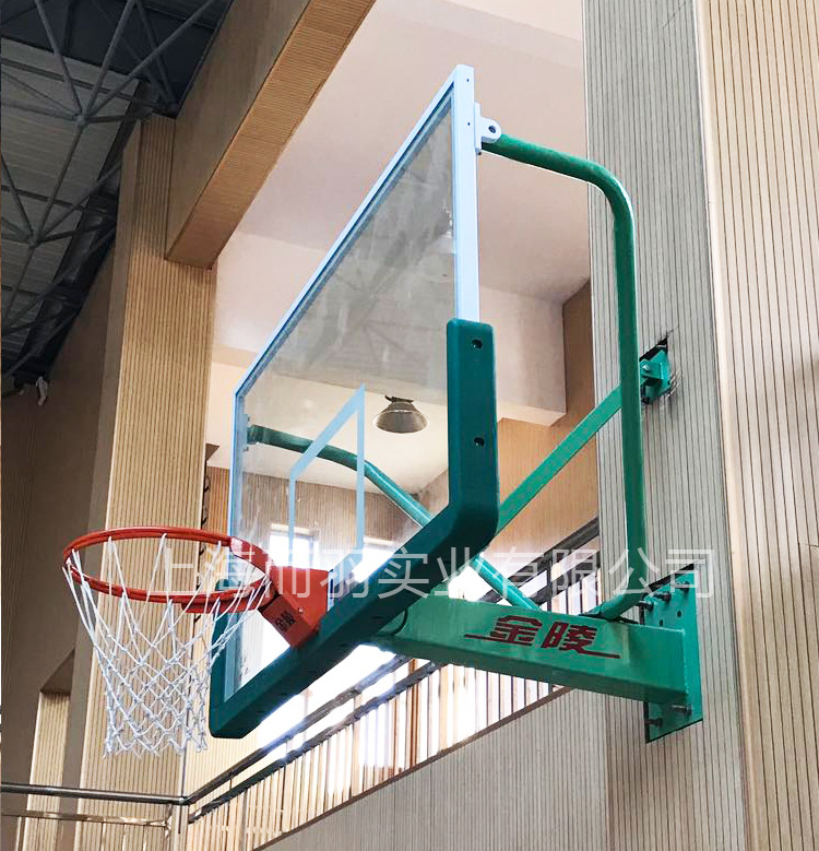 室内墙壁悬臂固定篮球架xgj-2b|金陵篮球架|价格|厂家-上海而羽实业