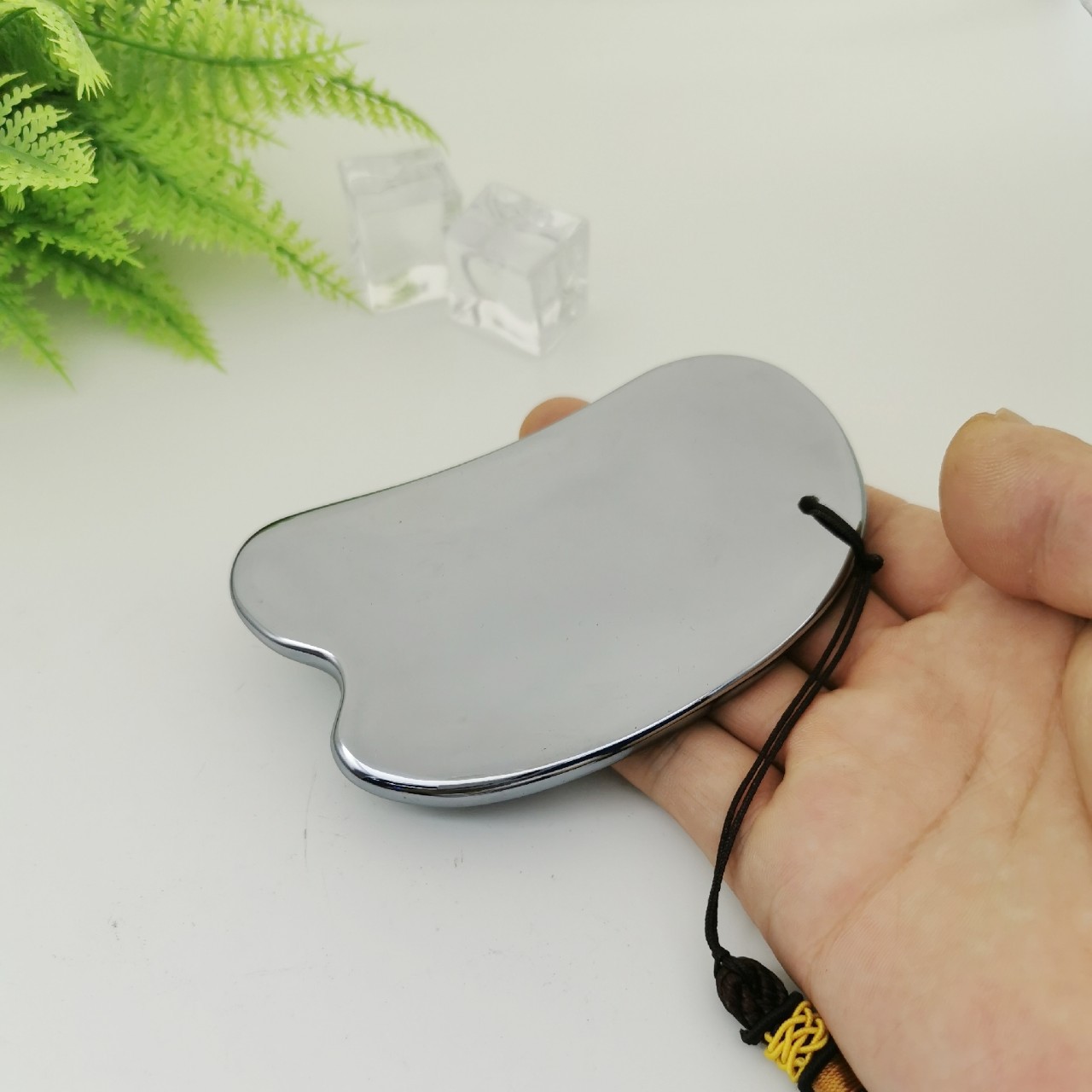 寒雁-天然太赫兹thz能量石v脸刮痧板/片促进循环 美容活络经脉