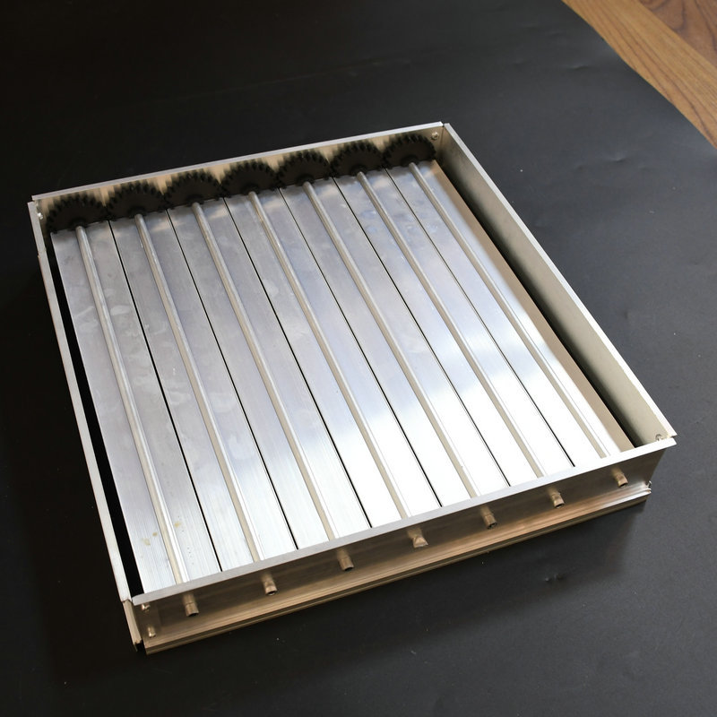 铝合金手动对开多叶风管风量调节阀 方形管道止回风阀定制