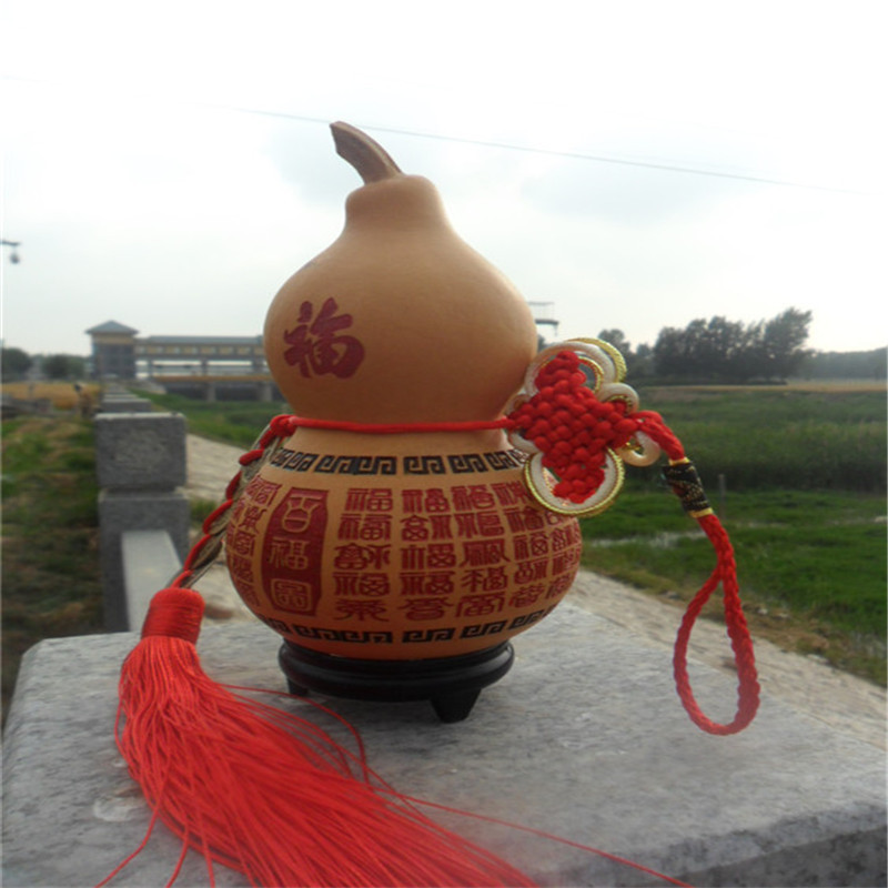 批发葫芦摆件大葫芦挂件手捻文玩葫芦家居饰品五帝钱葫芦百福葫芦