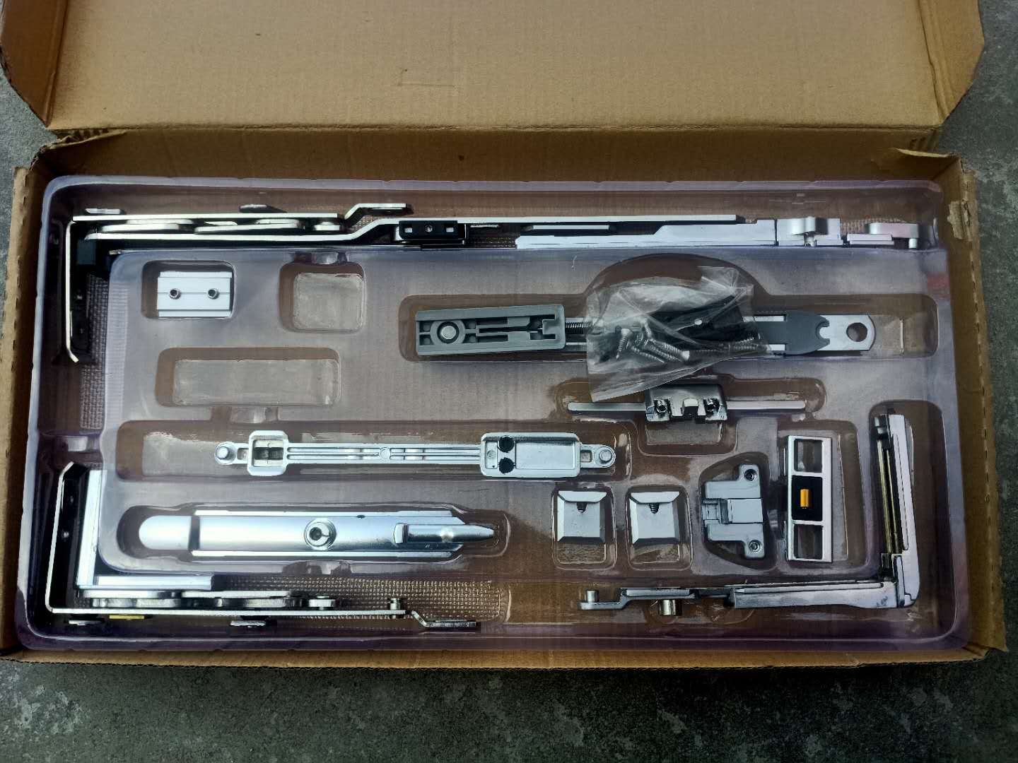 断桥铝窗隐藏式内开内倒五金件180度内平开上悬配件