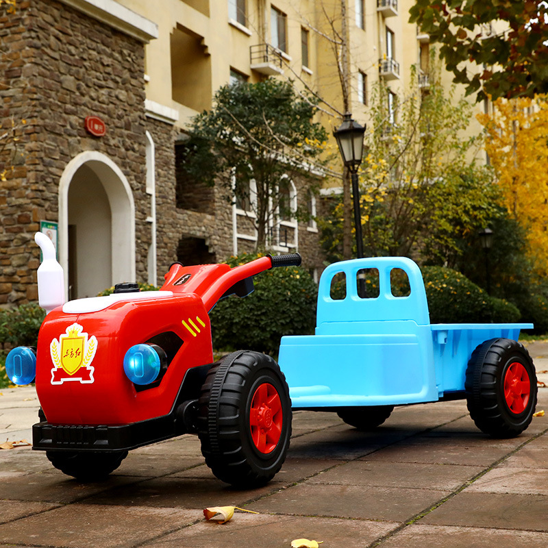 儿童拖拉机可坐人电动车超大号儿童摩托车礼品车网红车一件代发