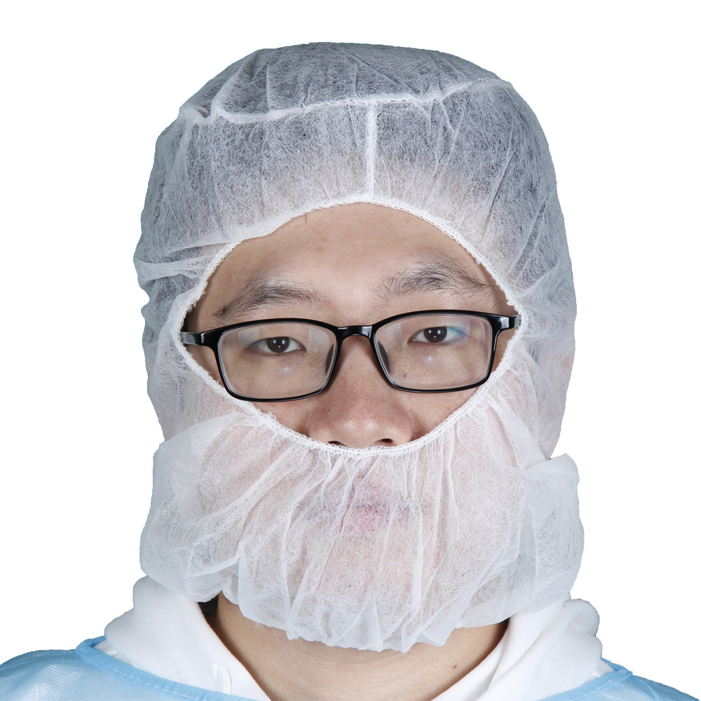 一次性无纺布头套太空帽赛车卡丁车头套 防尘全覆盖隔离防护帽子