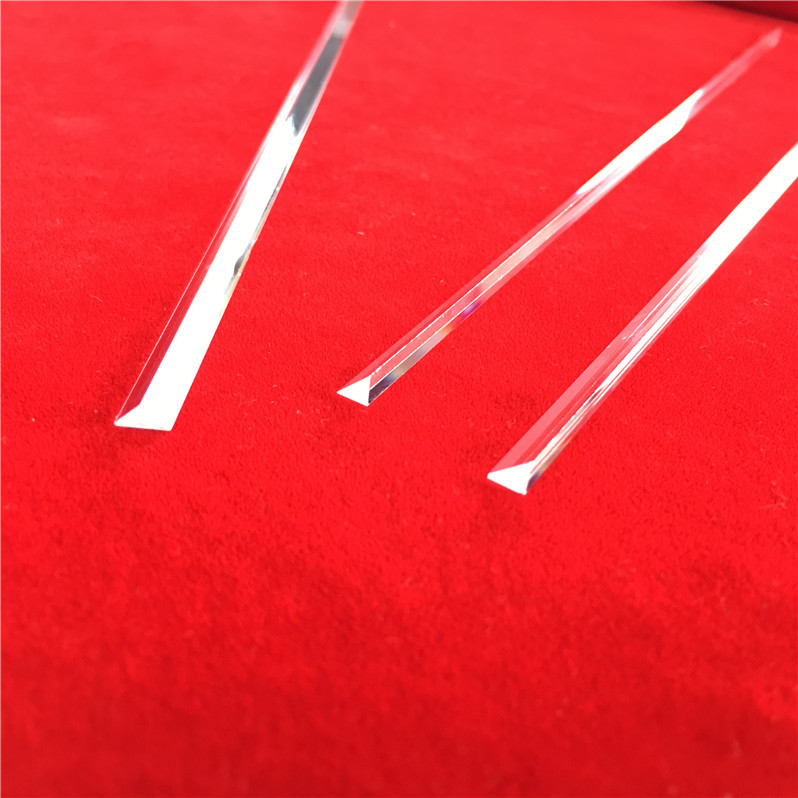 抛光三角形透明石英玻璃棒生产厂家 耐高温