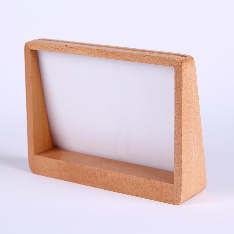 实木相框木质梯形相框创意木框摆台梯形相框摆台横竖版可定制