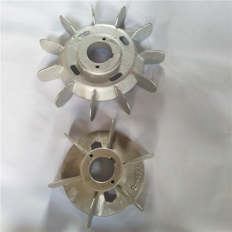 定做西玛电机y2电机铝风叶 电机配件 电动机风叶 铝风叶