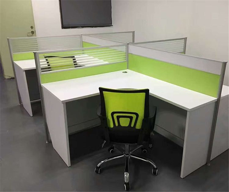 深圳职员 办公桌员工办公室卡位四人屏风隔断工位挡板 电脑桌厂家