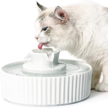 蛋糕陶瓷-宠物饮水机猫咪狗狗水盆自动循环电动喂水器喷泉饮水器