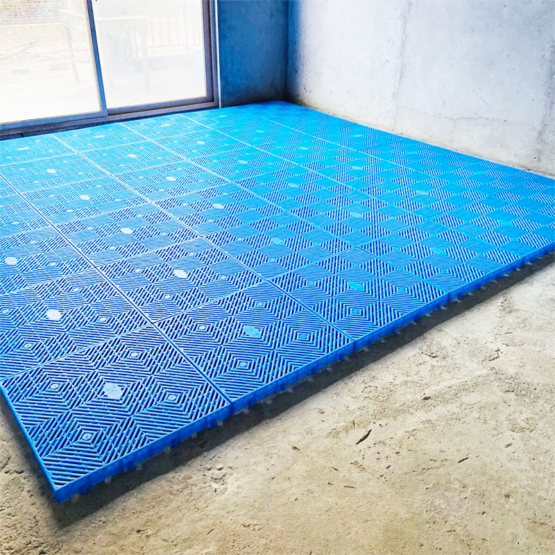 加厚防潮板 库房冷库垫板 仓储快递塑料地台板 塑料脚踏板胶卡板