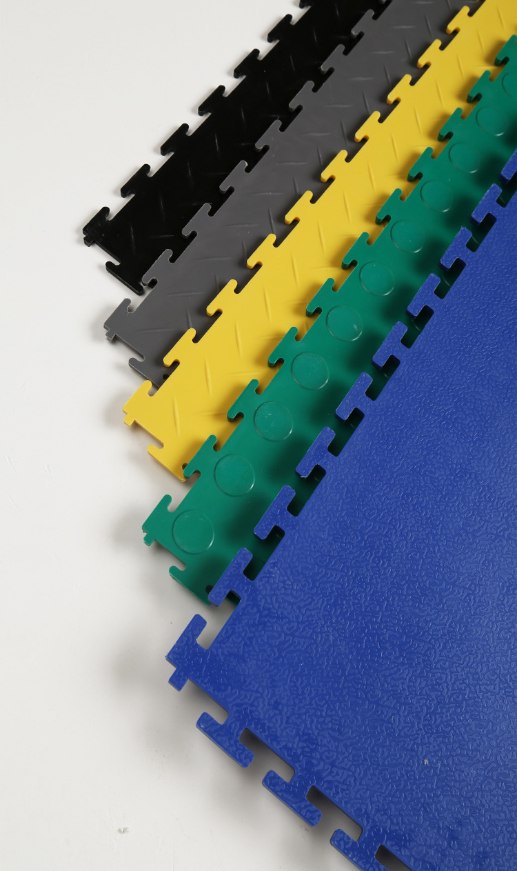 广东片材胶地板加厚车间工业塑胶地板锁扣车间抗压地板胶现货批发