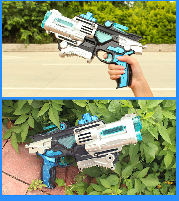 电动声光八音枪酷绚变形声光枪男孩玩具多色闪灯儿童游戏枪