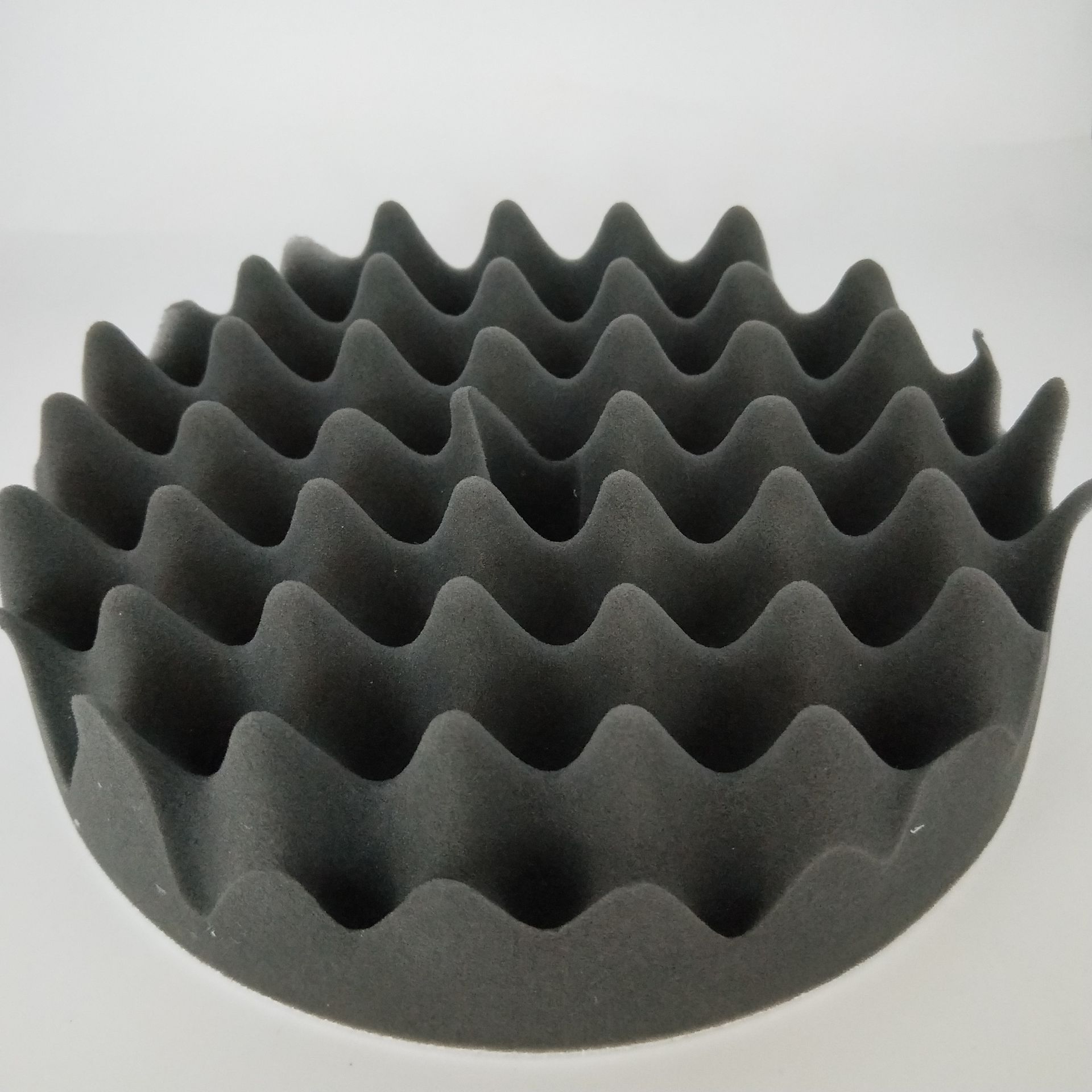 自粘抛光打蜡海绵轮汽车美容波浪海绵轮陶瓷洗胚封釉海绵盘圆形