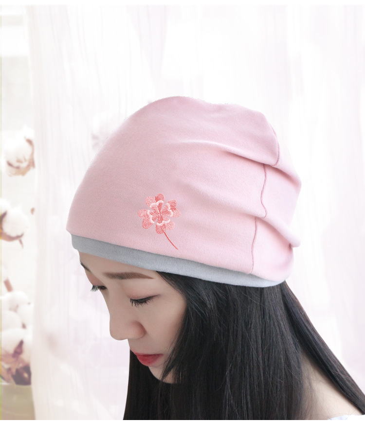新款产后月子帽孕妇产妇帽防风防寒纯棉时尚秋冬孕妇帽厂家