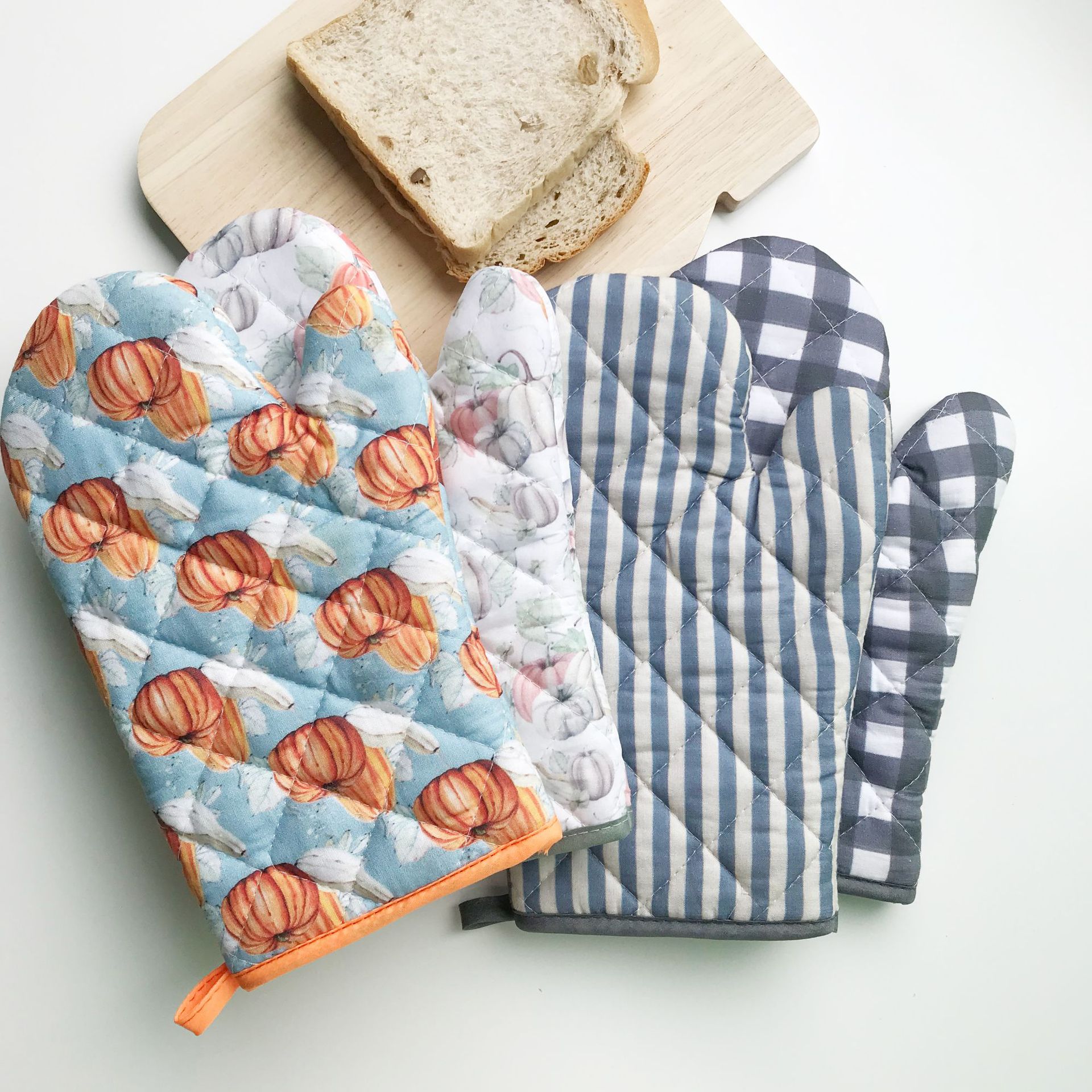 微波炉隔热手套耐高温全棉 厨房烤箱手套bbq加厚防烫手套厂家直销