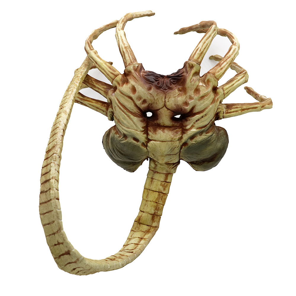 异形虫子大战铁血战士乳胶头套 万圣节恐怖面具派对装扮演出道具