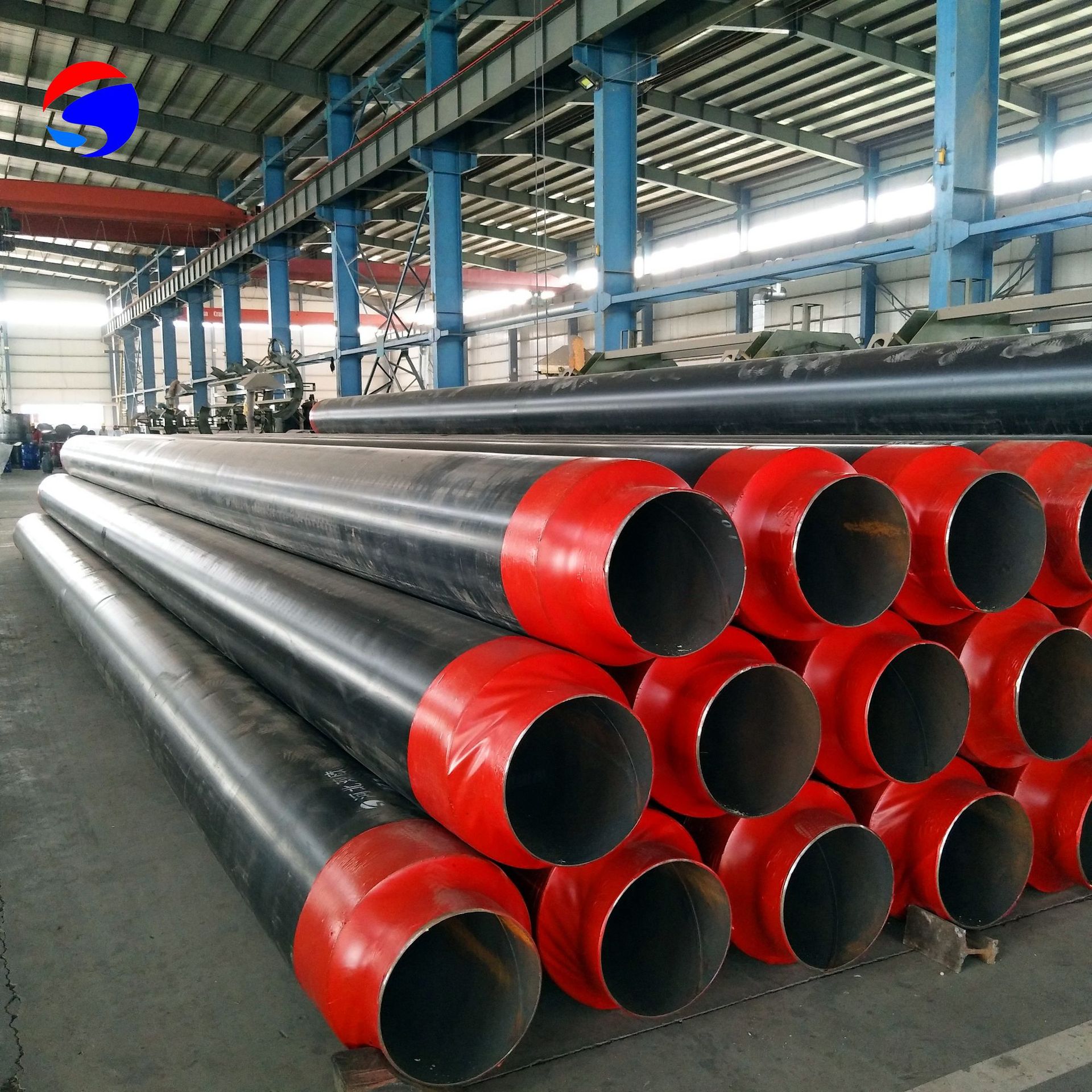 地埋管道用聚氨酯保温钢管dn800 聚乙烯保温钢管热力工程保温管